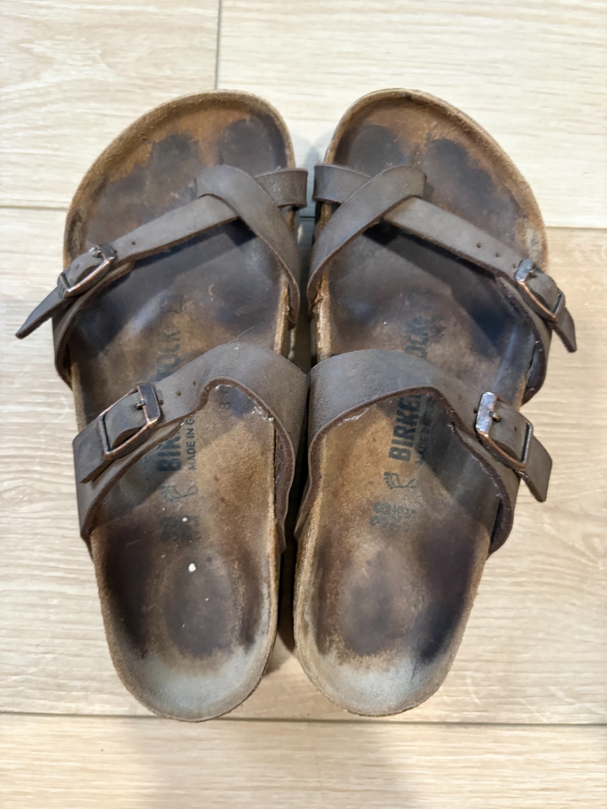 Birkenstock Mayari Mocha Size 38 Womens Brown Slip On Slides Germany