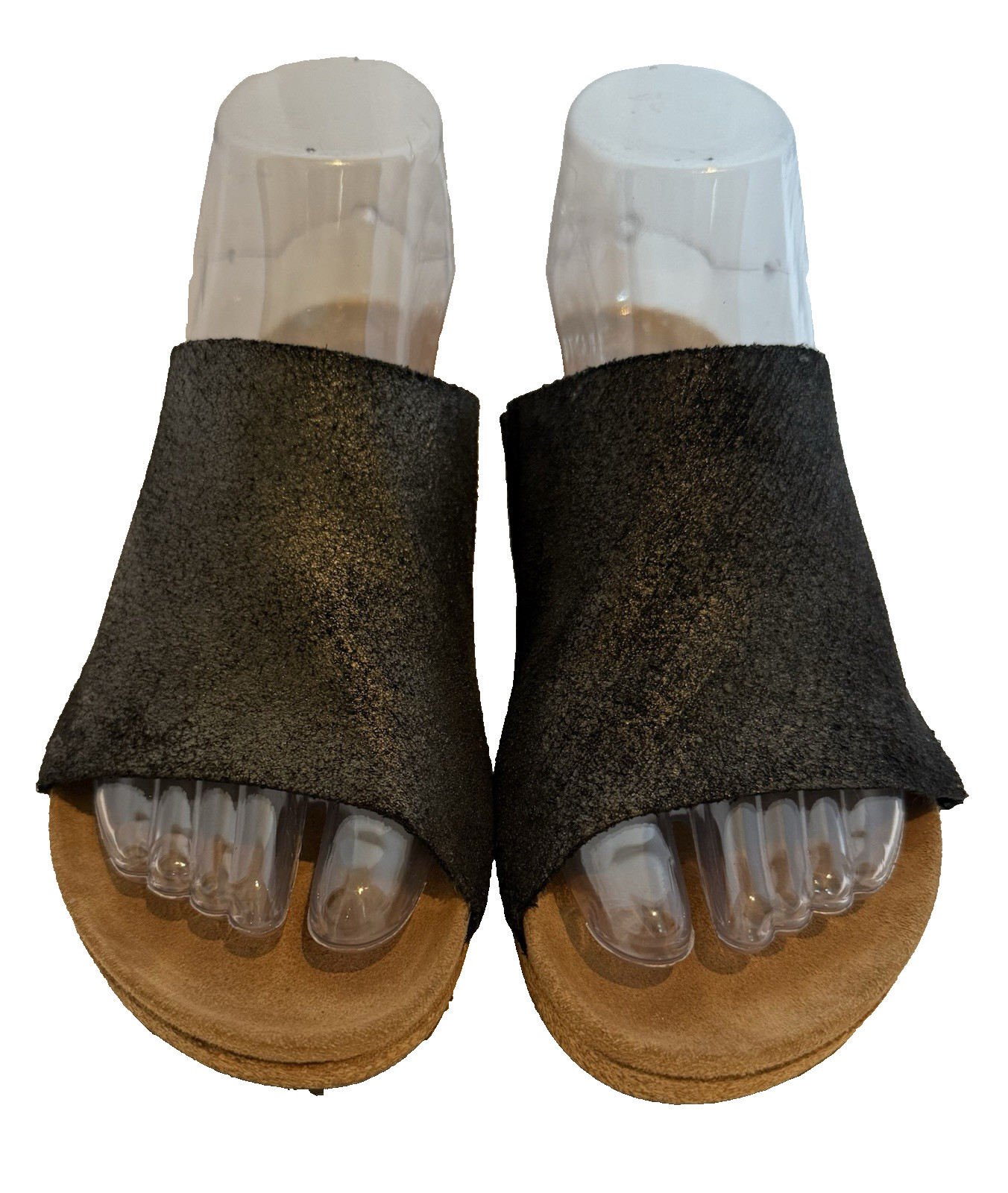 Birkenstock Papillio Namica Washed Metallic Antique Black Suede Nar