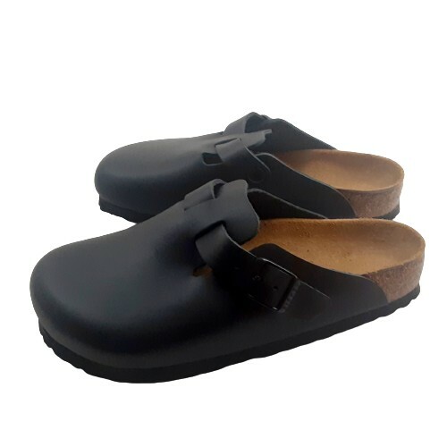 Birkenstock Boston Black Leather Clogs 0060191 Women’s Size 5.0 Men’s Size 3.0