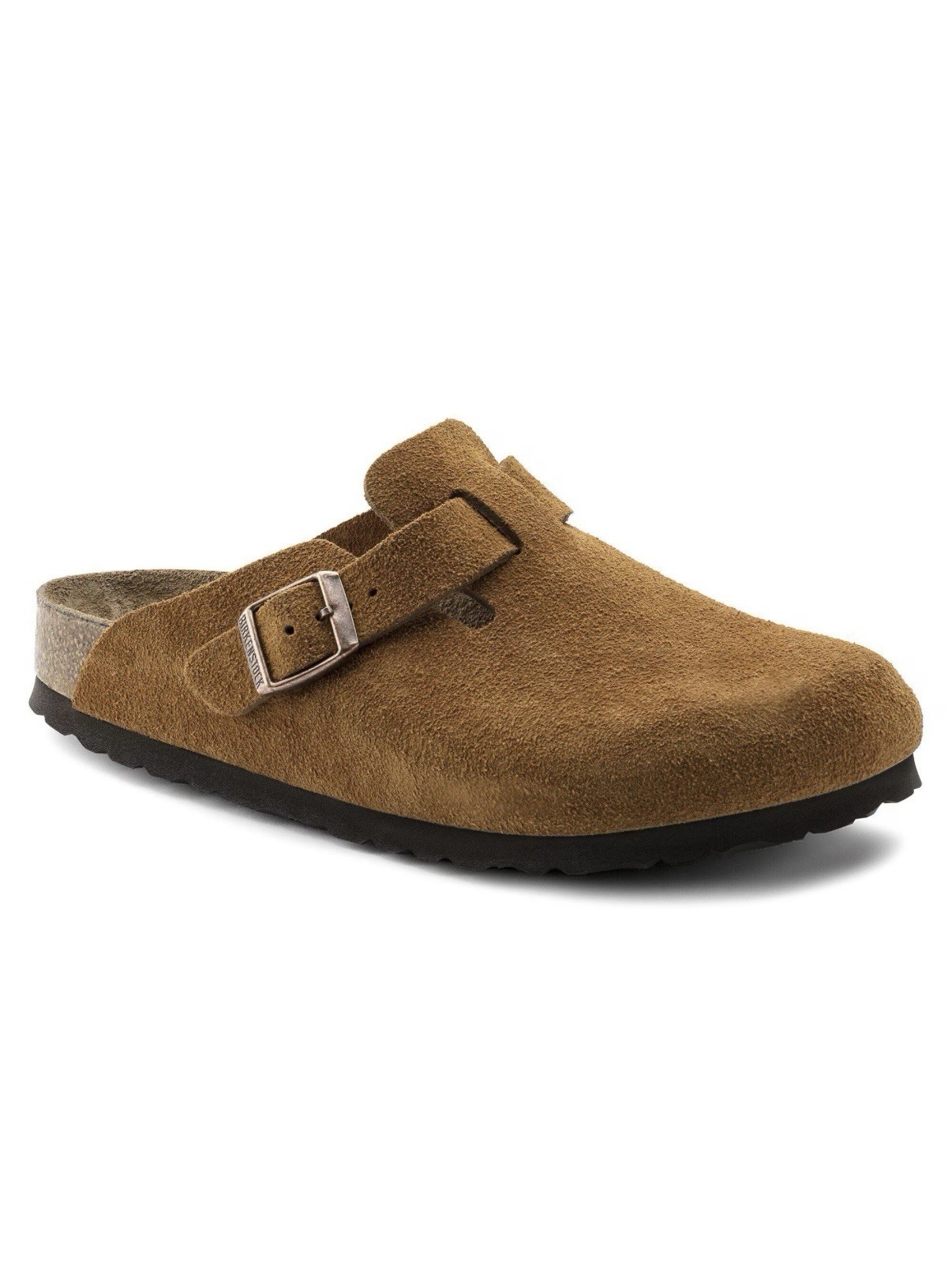 Birkenstock Boston Mink 40 Clog Sandal Brown Suede US L 9 M 7 1009542 MSRP $169