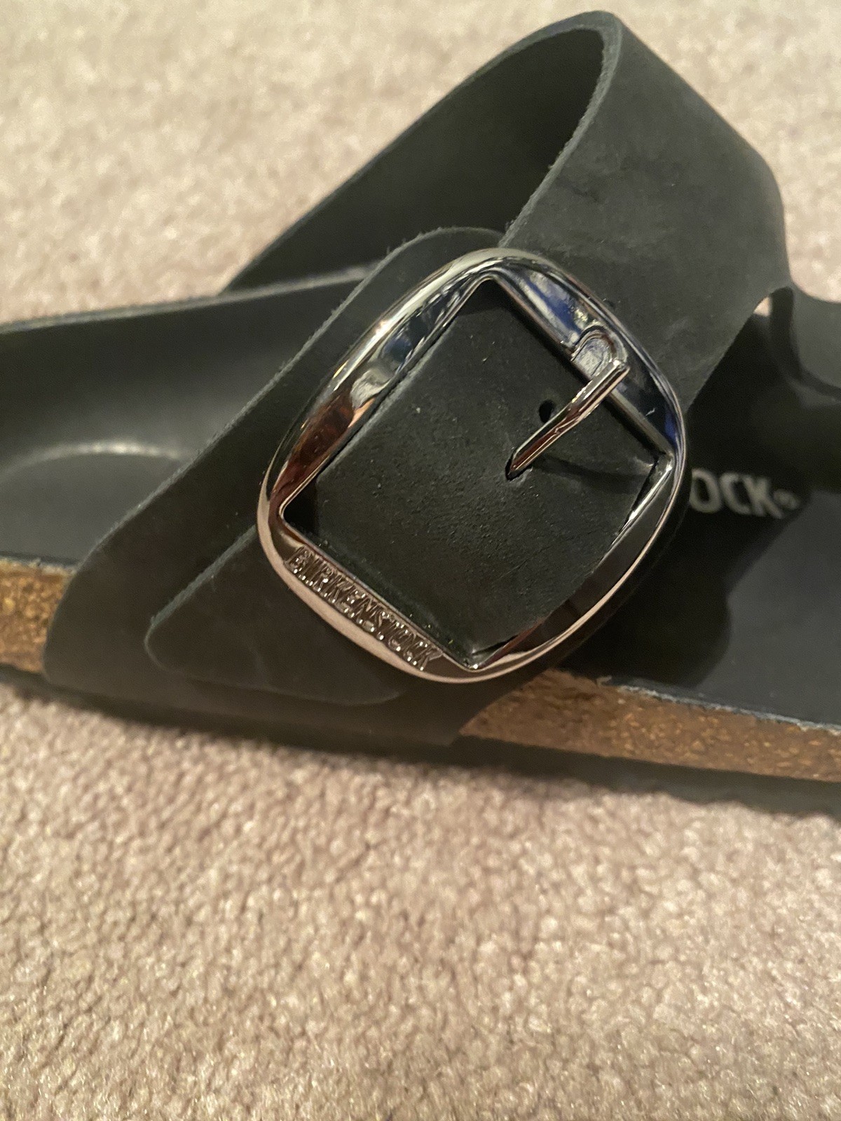 Birkenstock Gizeh Big Buckle Black Size 37 Regular