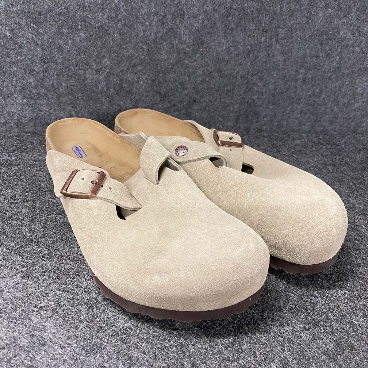 BIRKENSTOCK Boston Soft Footbed Clog Unisex Size US M9/W11 Taupe