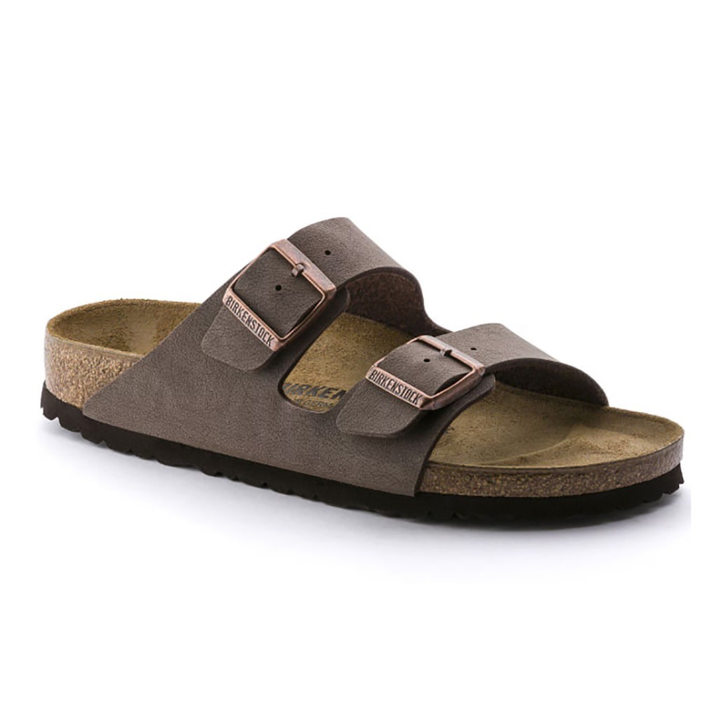 Birkenstock Arizona Women’s/Men’s Soft Footbed Birko-Flor Sandals Mocha