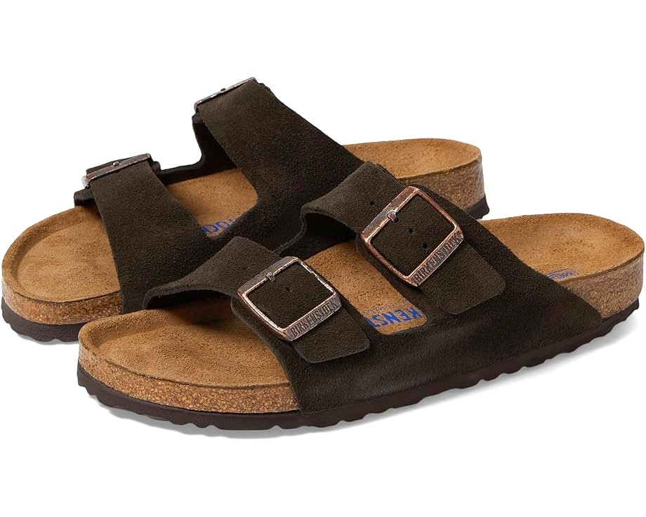 Birkenstock Arizona Mocha Soft Footbed Suede Leather Unisex Comfort Sandals