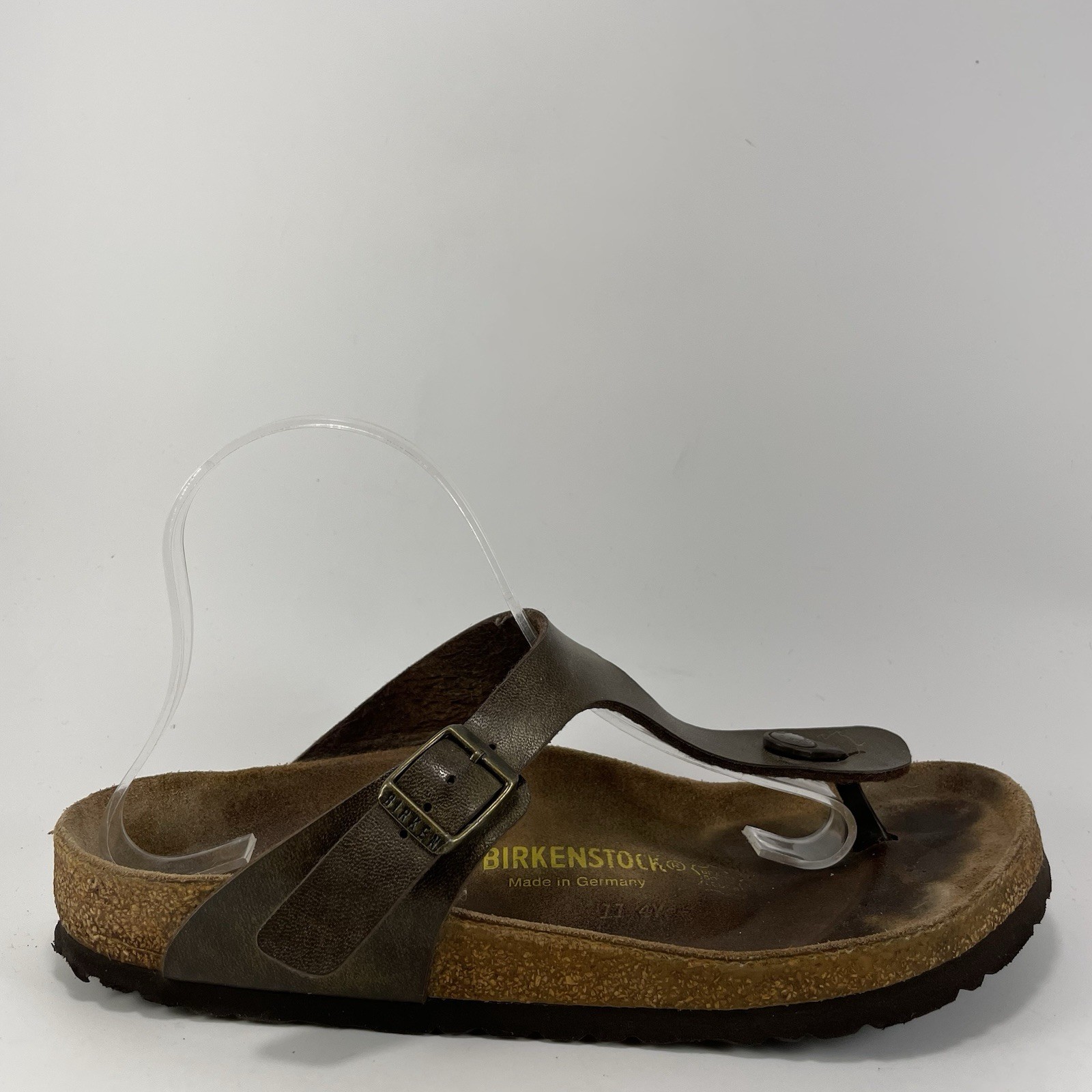 Birkenstock Gizeh Slide Sandal Womens Size 40 US Size 9-9.5 Brown Bronze