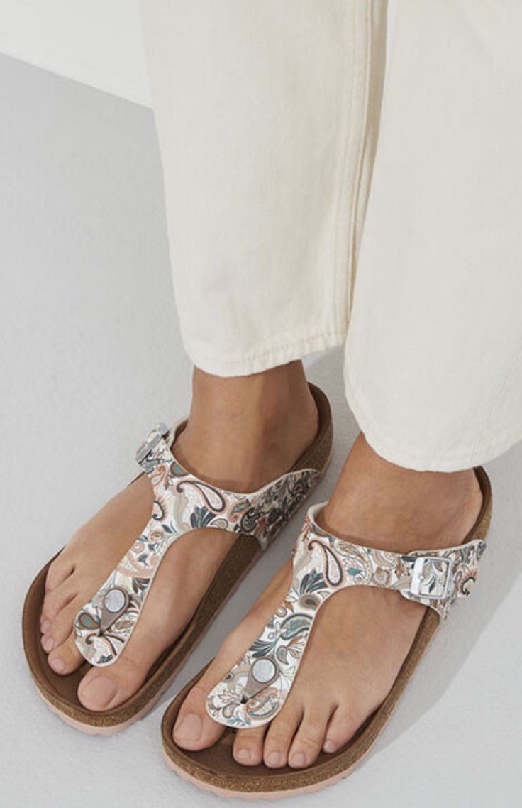 Birkenstock GIZEH Birko-Flor Sandals Paisley Light Rose 39 8