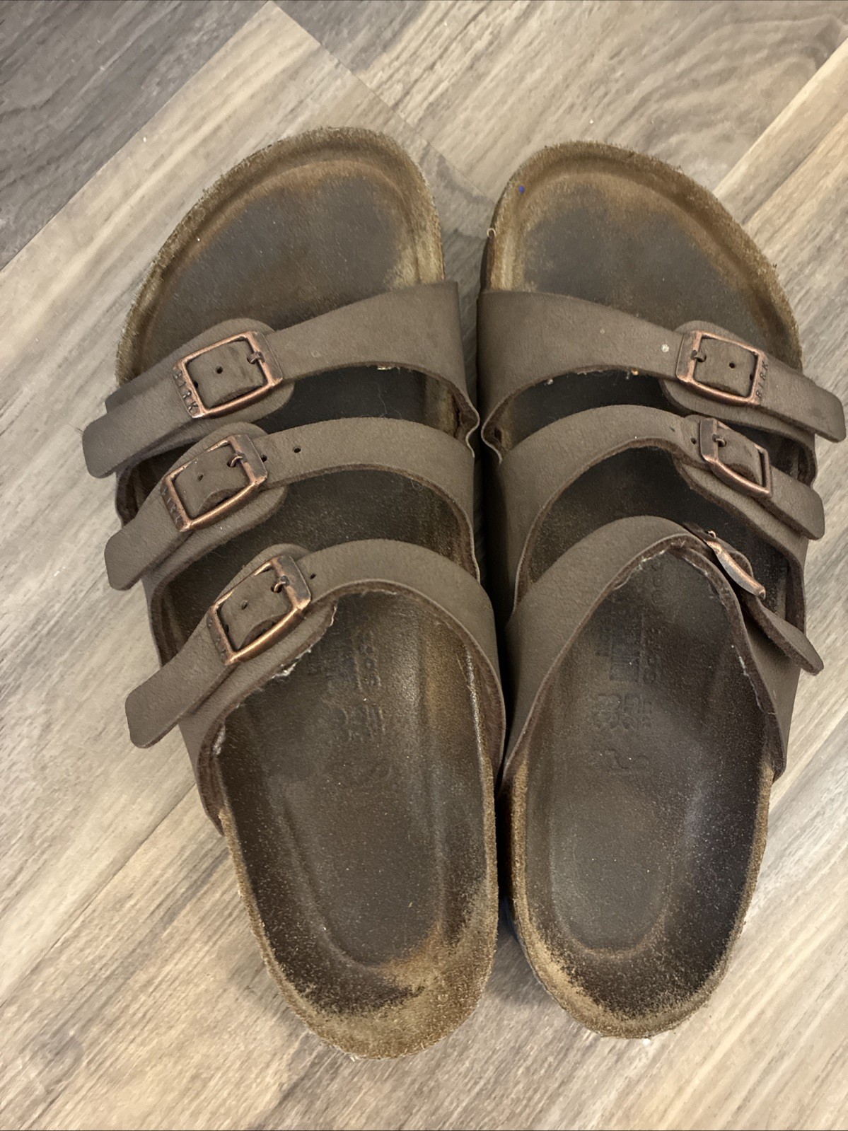 Birkenstock Florida Women’s Sandals Size 38 Brown Adjustable 3 Strap