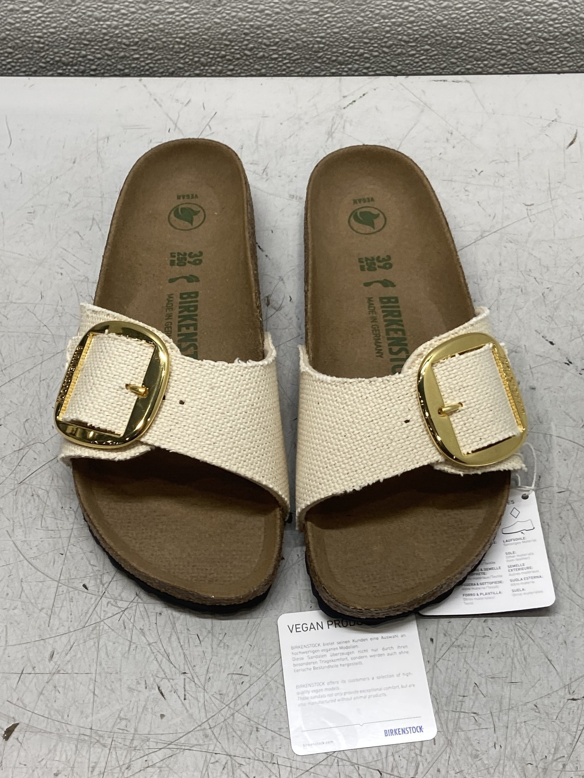 Birkenstock Madrid Big Buckle Women’s Size 8 Textile Slip On Sandal 1026721