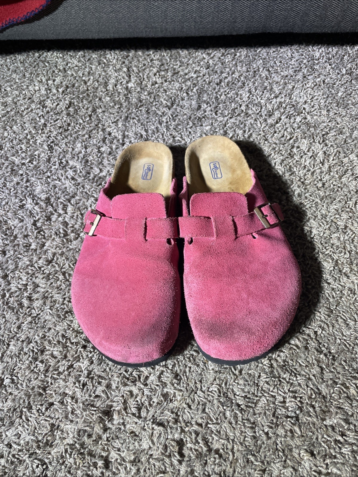 Birkenstock Boston Soft Footbed Clogs Pink Tea Suede Women’s 10-10.5 EU 41