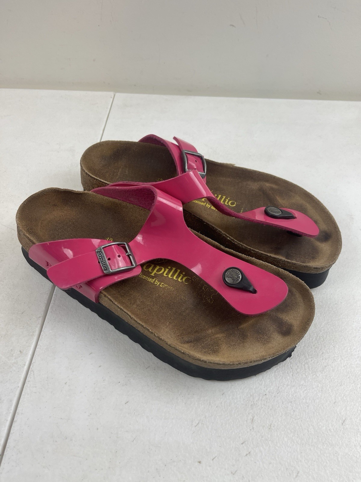 Birkenstock Papillio Gizeh Strappy Thong Sandals Pink Size 250 L8 M6