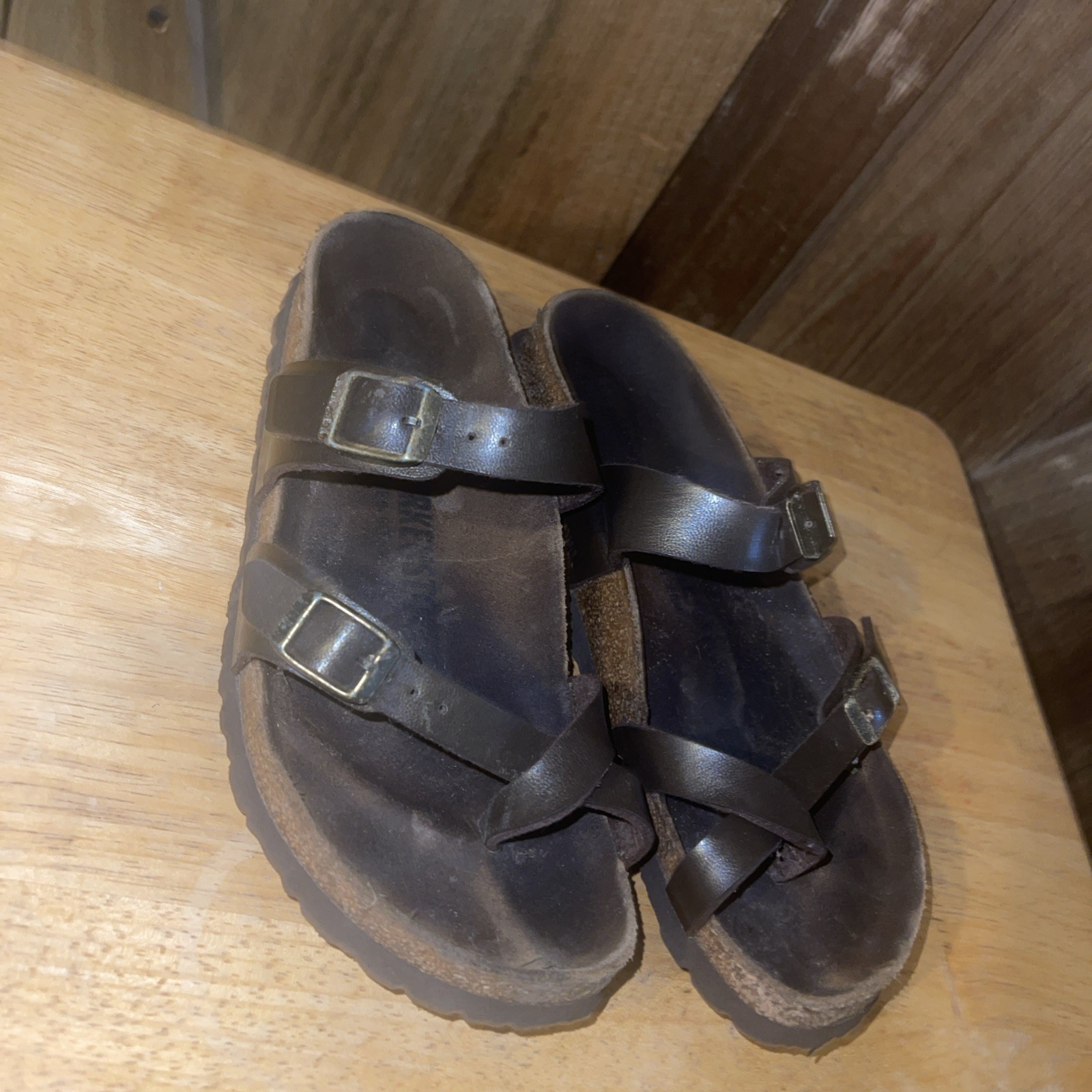 Birkenstock Mayari Birko-Flor Comfort Sandals Mocha Brown Sz 37 US 6 -6.5 # 40