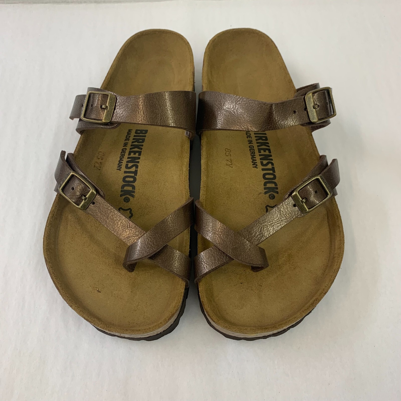 Birkenstock New w/o Box Mayari Graceful Toffee Birko-Flor Regular – Select Size