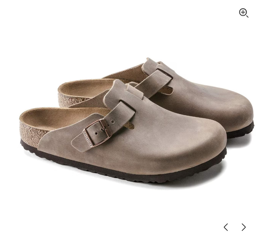 Birkenstock Boston Oiled Leather clog Tabacco Brown EU 41 US women 10-10.5 reg