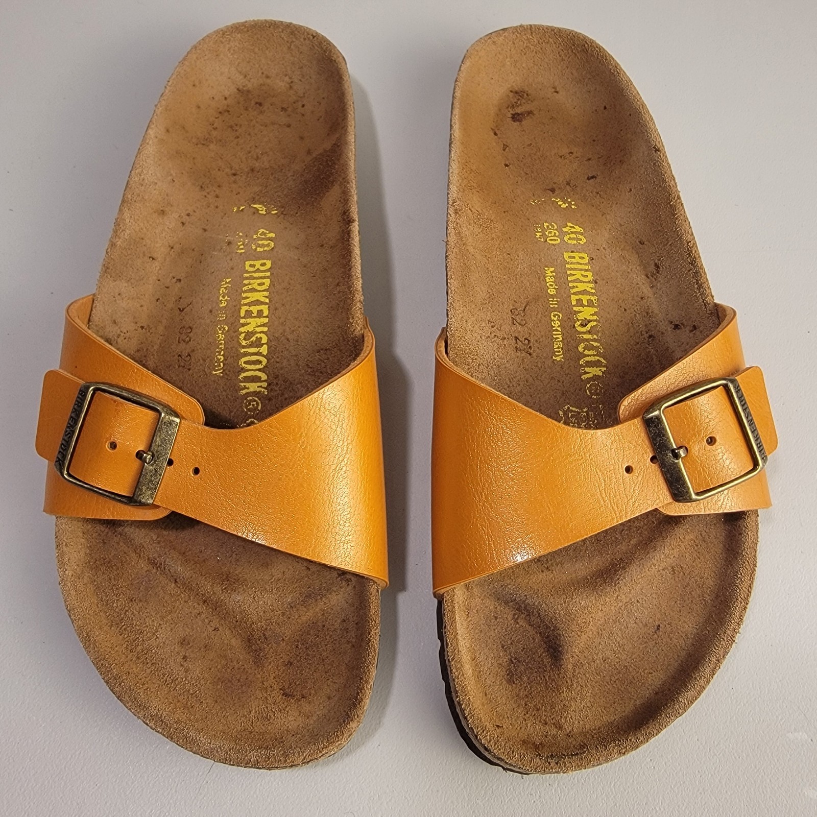 Birkenstock Madrid Narrow Fit Birko-Flor Tan/Lt. Brown US Women 9, Men 7, EU 40