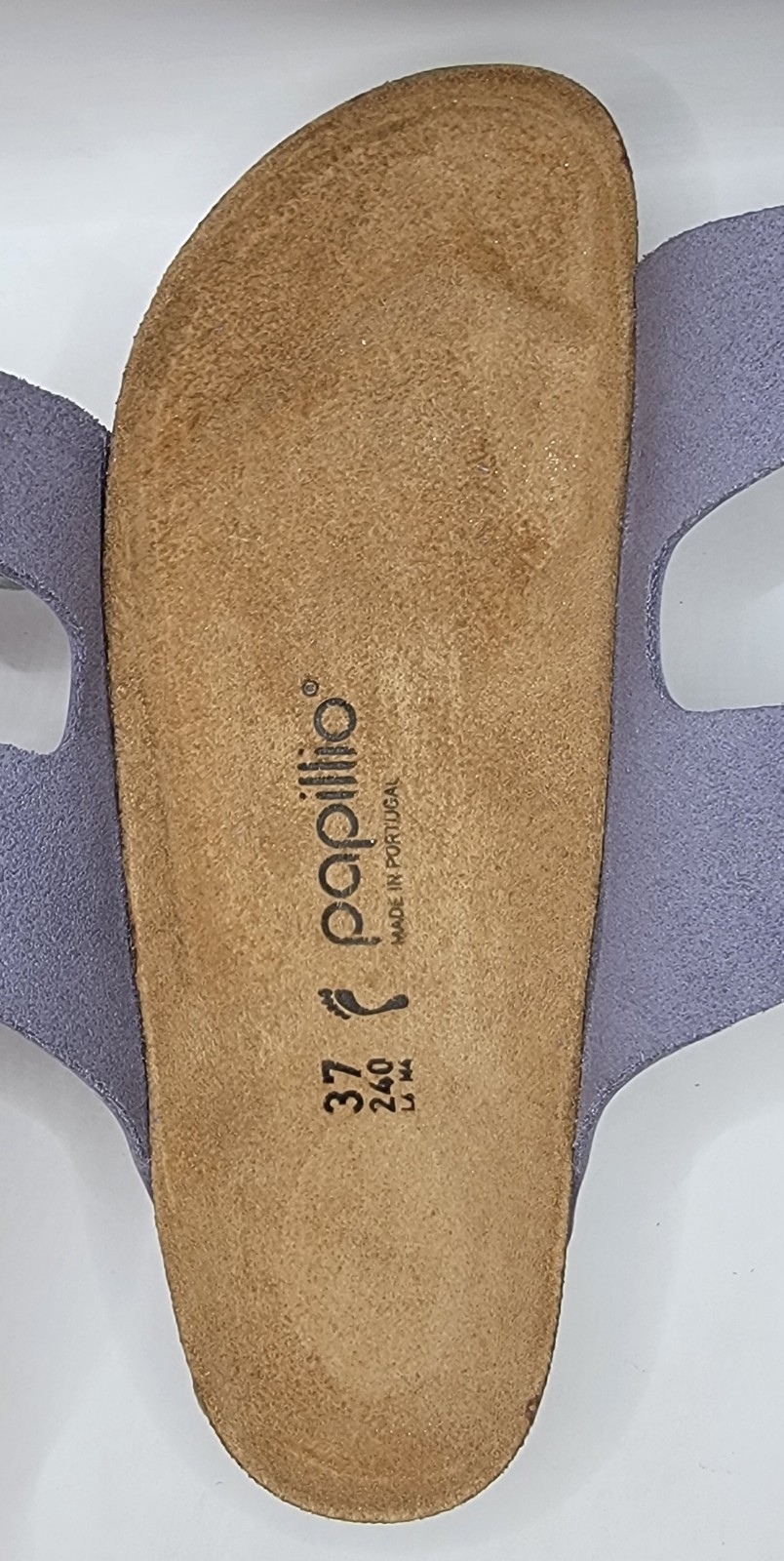 Birkenstock/papillio Arizona Pap Platform Nubuck Leather Purple Fog Narrow