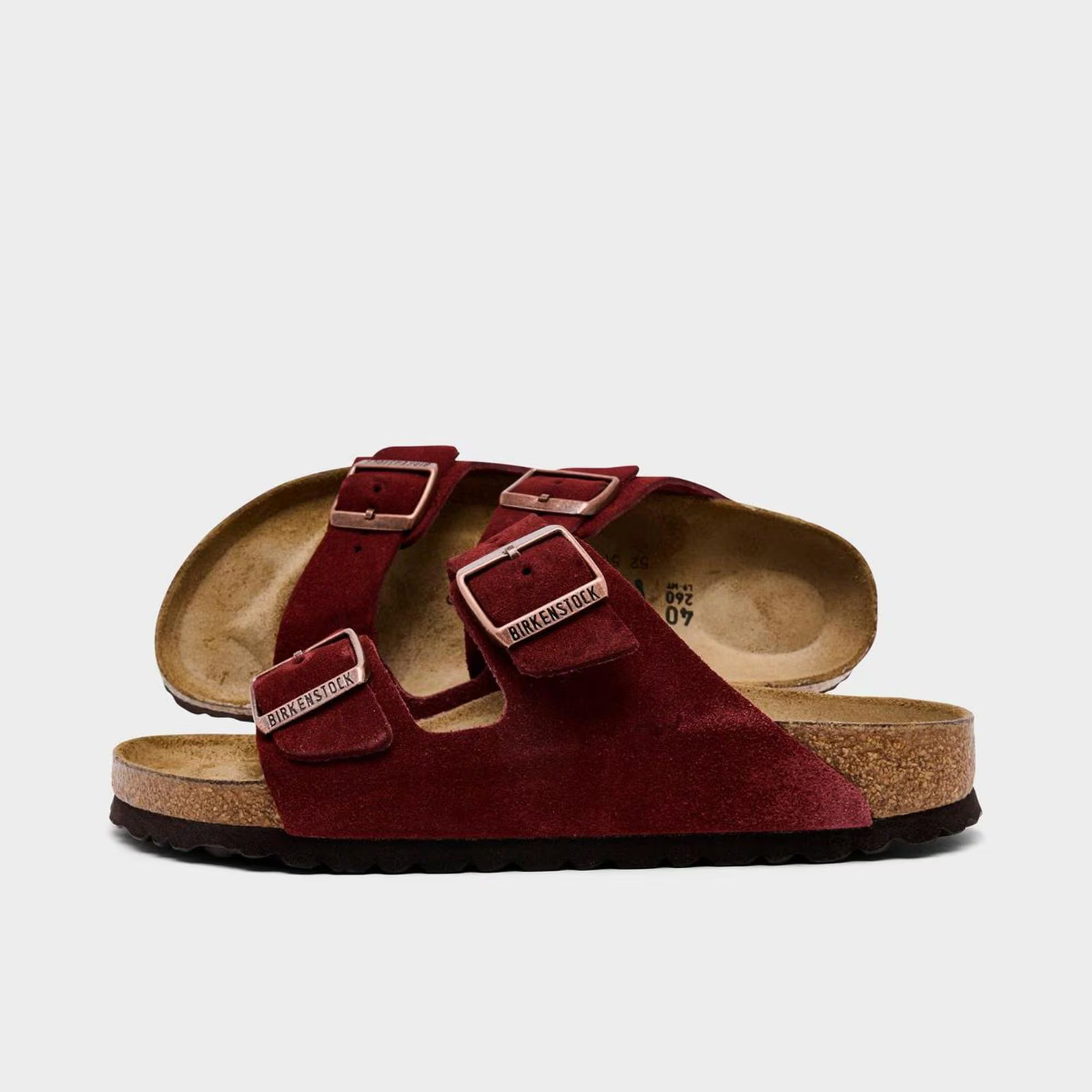 Women’s Birkenstock Arizona Birkibuc Sandals Zinfandel 1028331 500