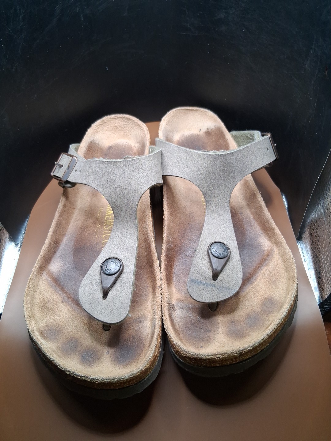 Birkenstock Gizeh Sandals Women EU 39 US 8  Brown Comfort Toe Thong Germany