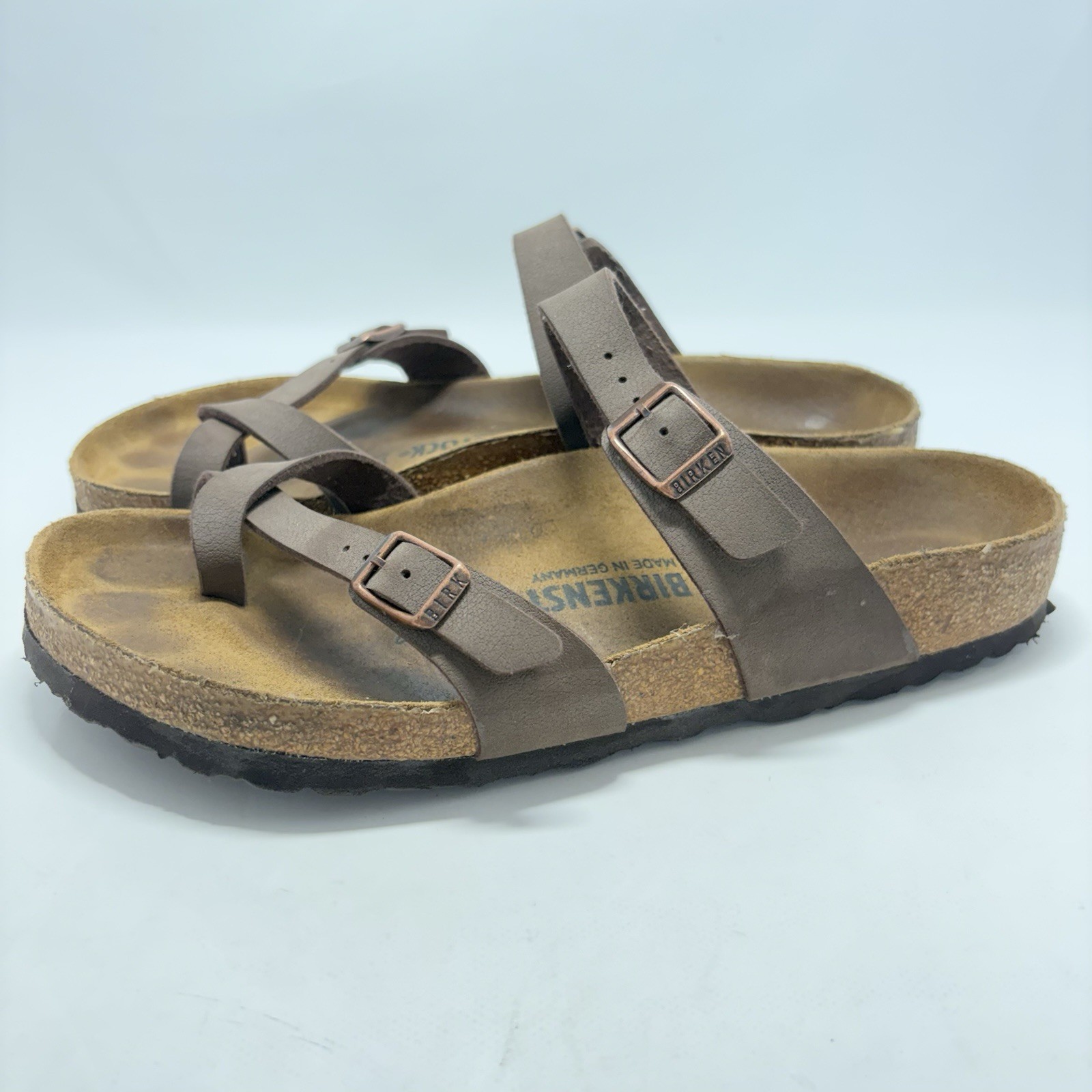 Birkenstock Mayari Brown Birko-Flor Sandals Womens Size EU 40 L9 Regular Fit