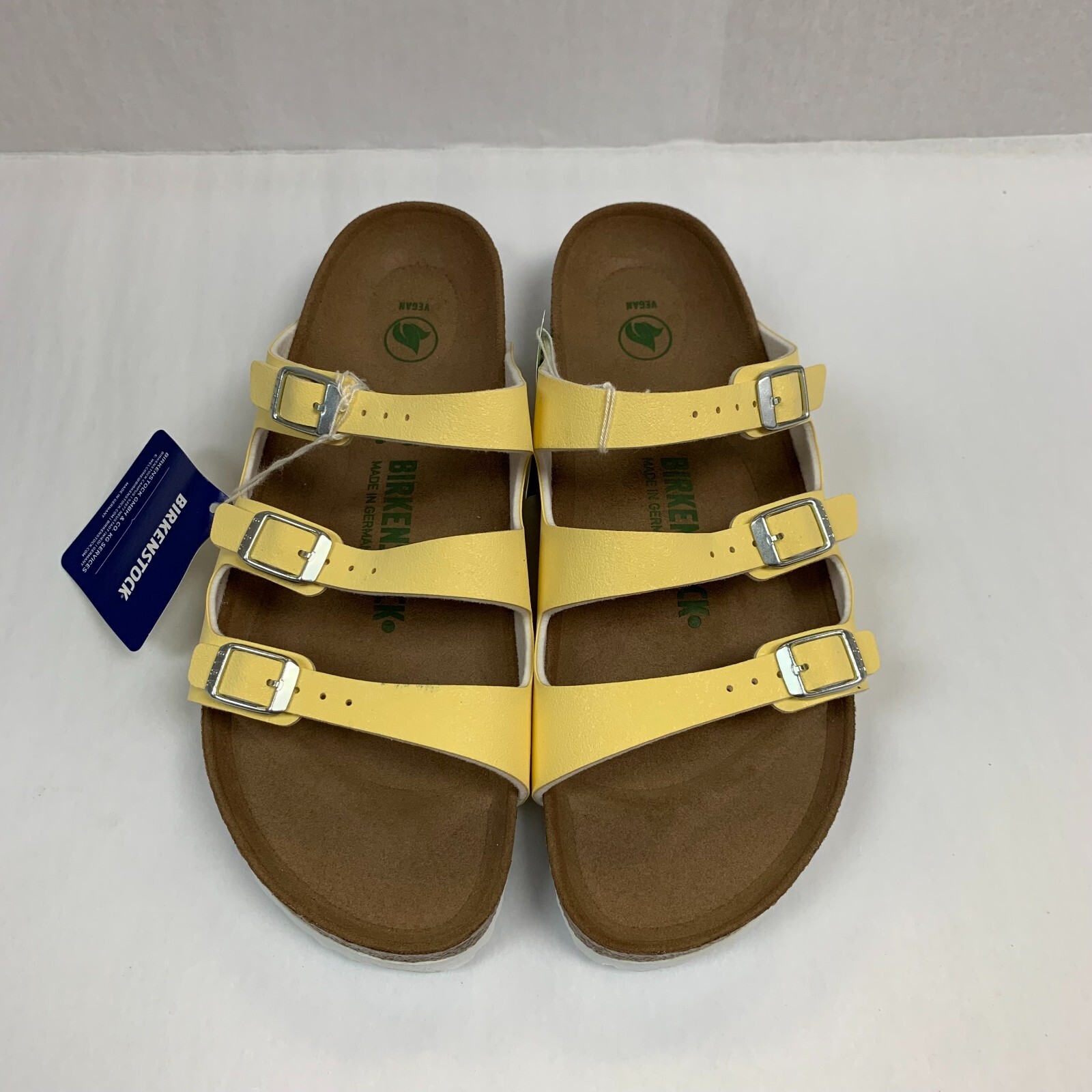 Birkenstock New w/ Box Florida Fresh Brushed Vanilla Birko Flor Vegan Narrow