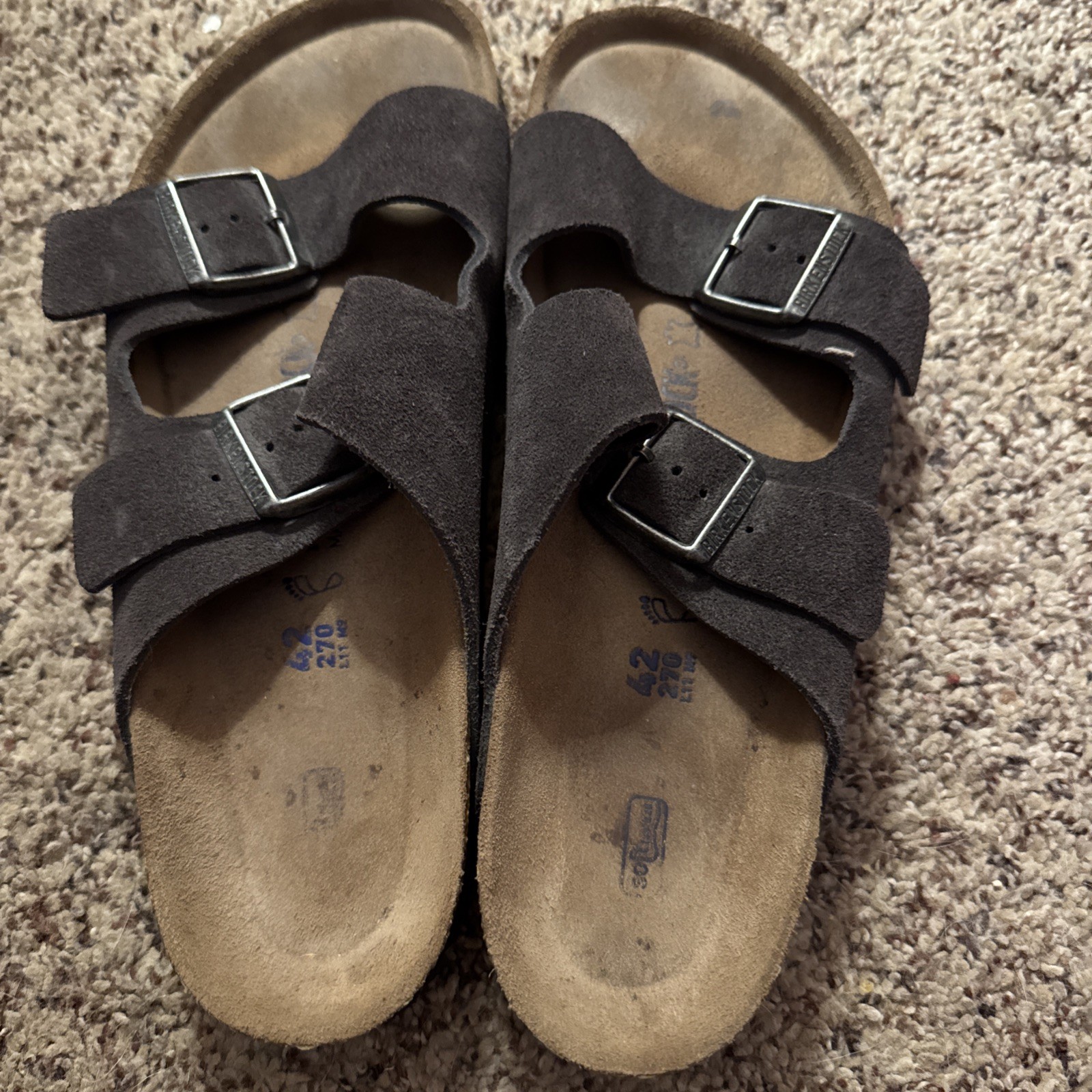 birkenstock arizona 42 suede