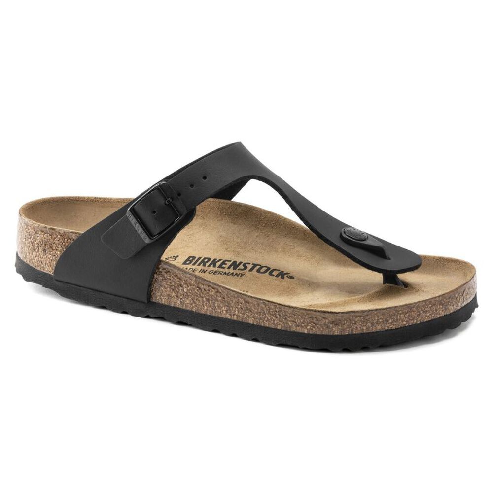 Birkenstock Unisex Gizeh Birko-Flor Sandals, Black (0043691) NEW