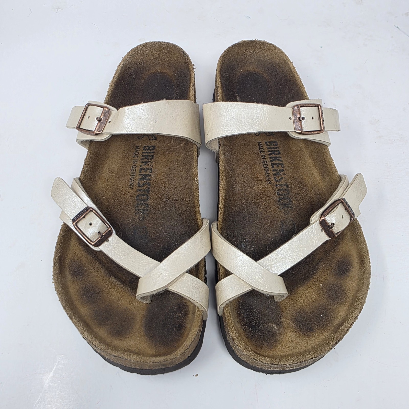 Birkenstock Mayari sandles Birko-Flor – Graceful Pearl White EU 39 / US 8