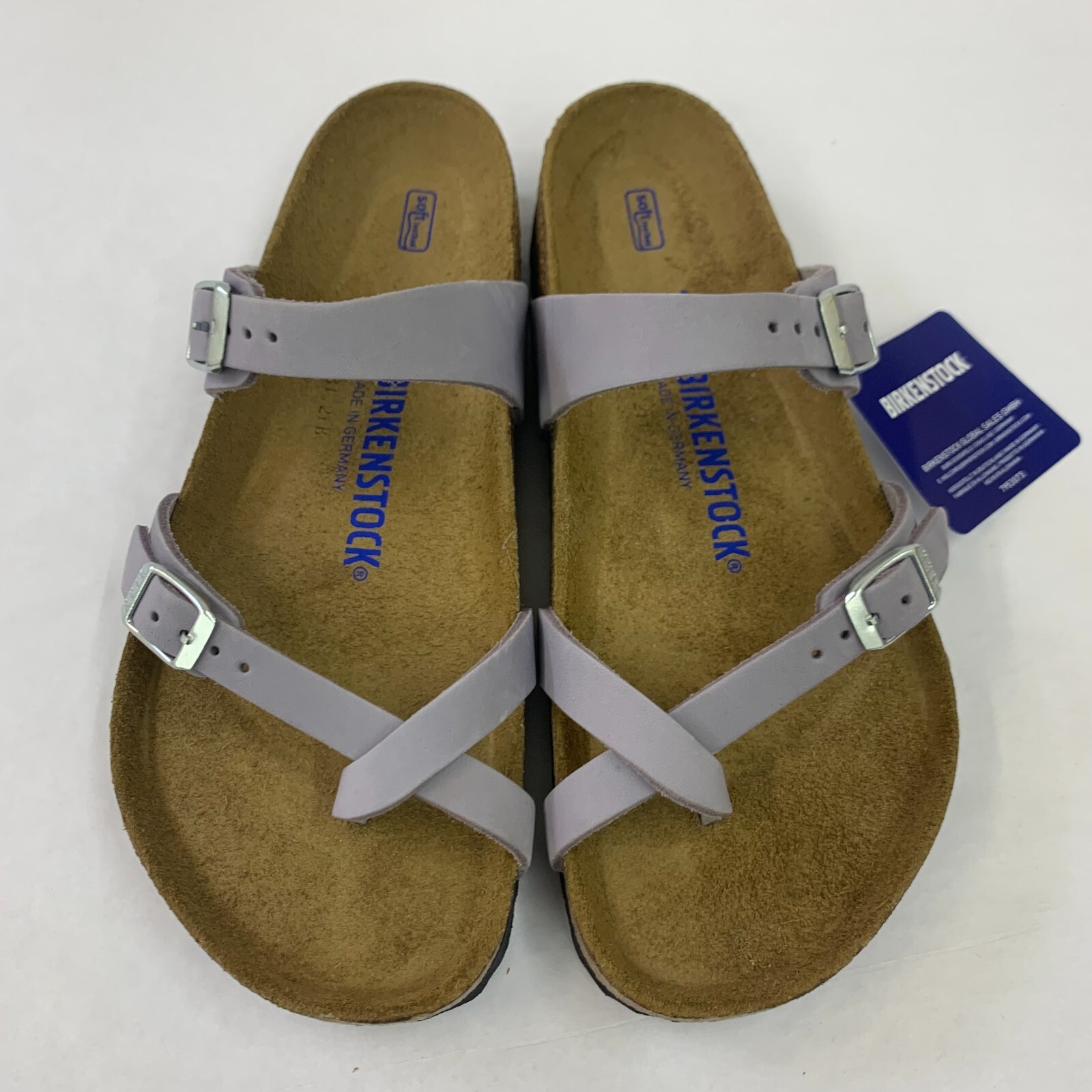Birkenstock New w/ Box Mayari Purple Fog Nubuck Leather Soft Footbed Regular
