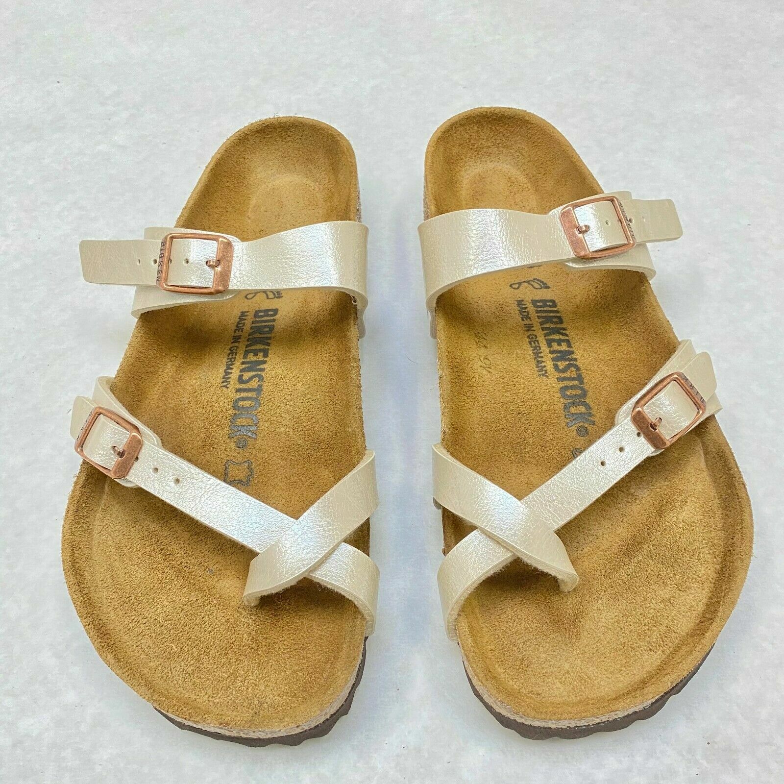 New w/o Box Birkenstock Mayari Graceful Pearl White Regular – Select Size