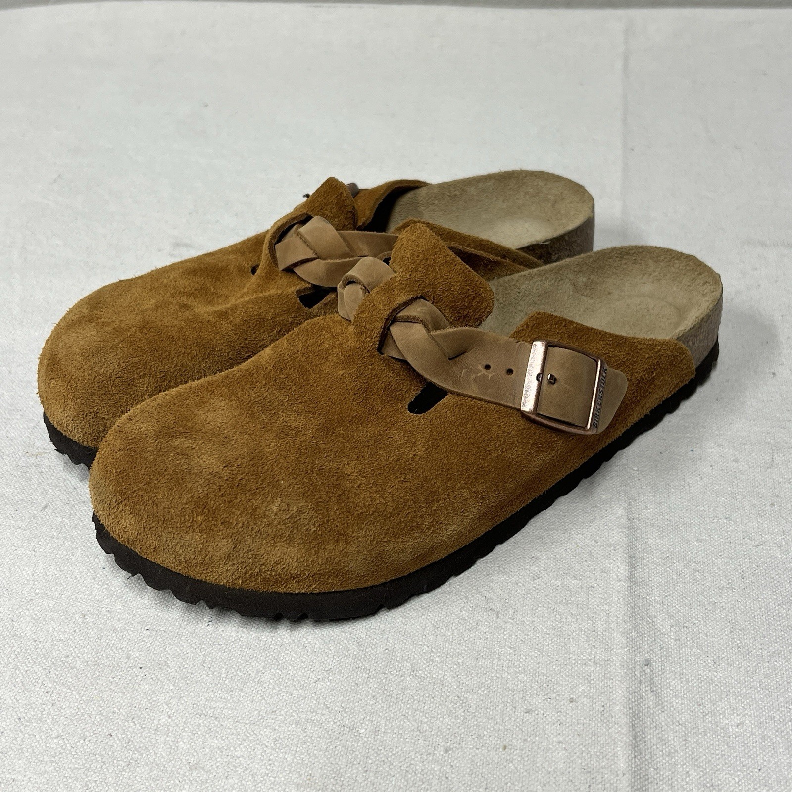 Birkenstock Boston Braided Suede Leather EU Size 41 US L10 M8