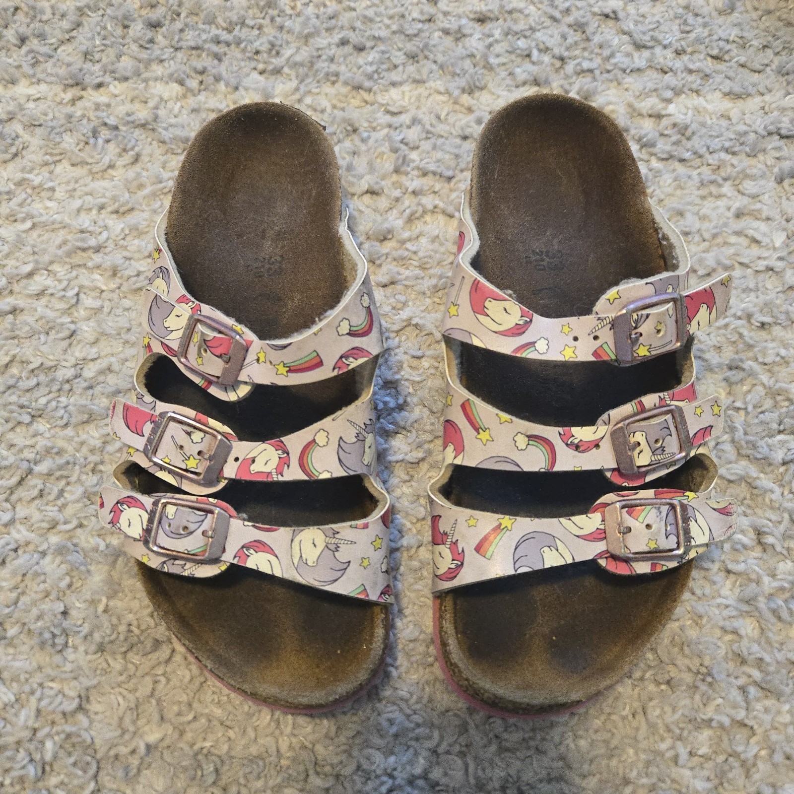 Birkenstock Florida Sandal , Unicorn Pink Birko-Flor , EU 33 / US 2.5- 3