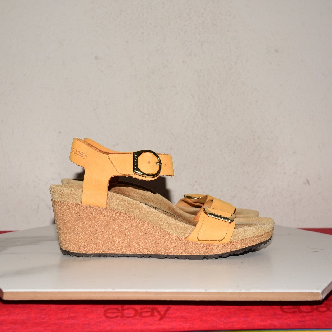 Birkenstock Papillio Wedge Sandal Leather Women 38 N