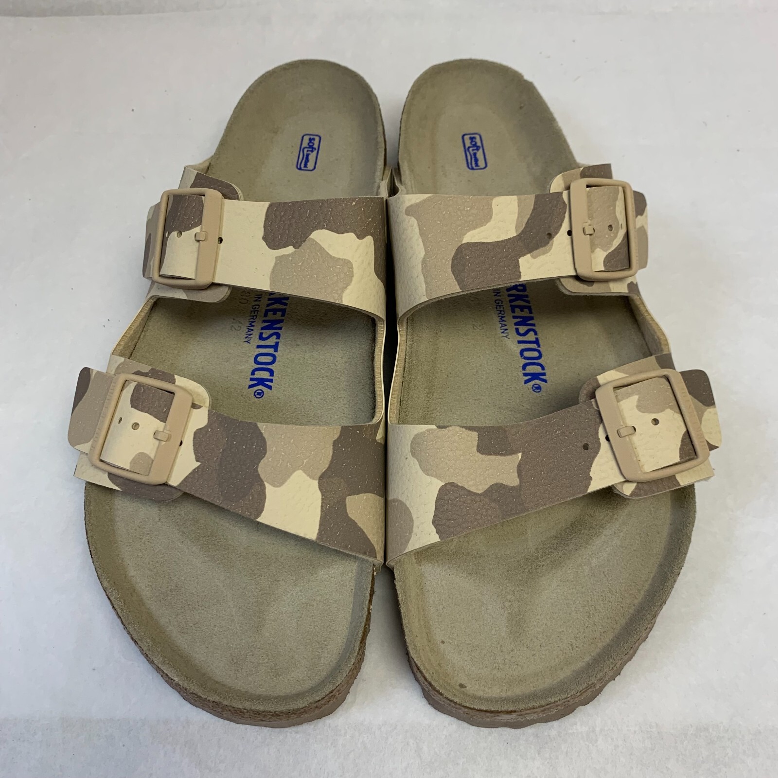 Birkenstock New w/ Box Arizona Desert Soil Gray/Taupe Birko-Flor Soft Footbed N