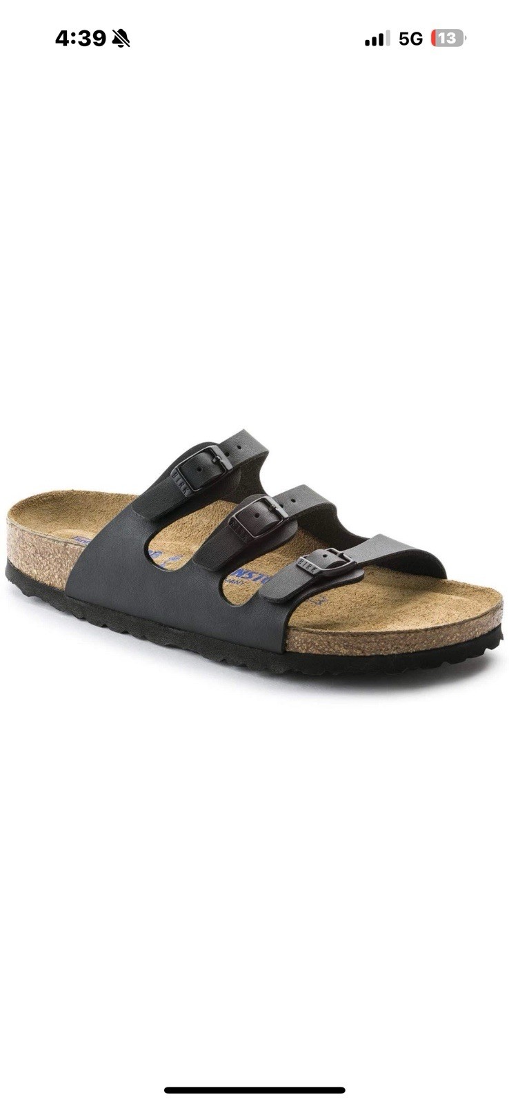 Birkenstock Florida Soft Footbed – Birko-Flor™ Black Birko-Flor™ 2 39 (US