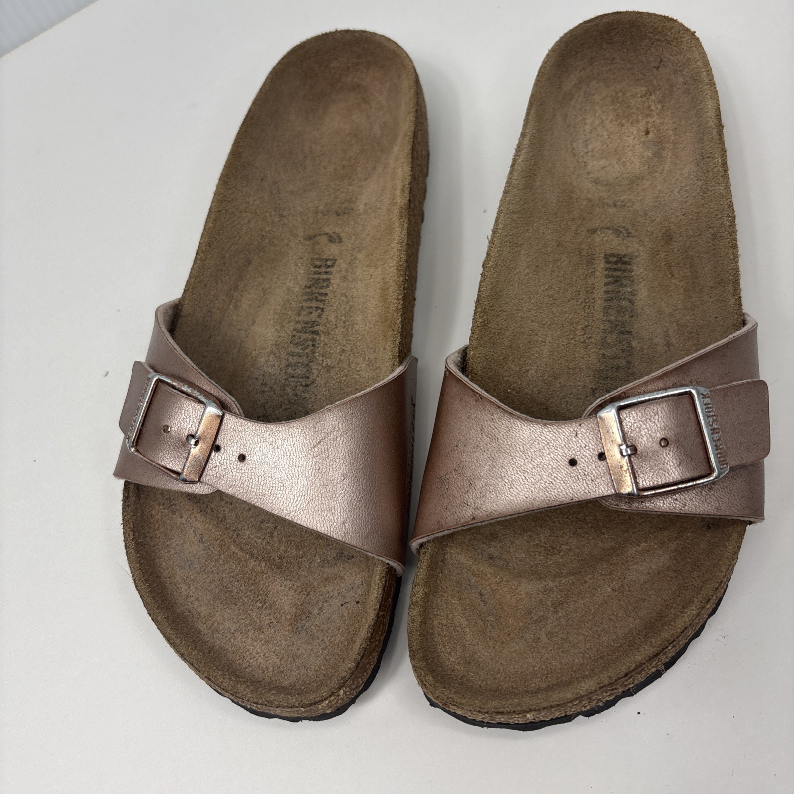 Birkenstock Madrid Size 7-7.5  38 Brown Bronze