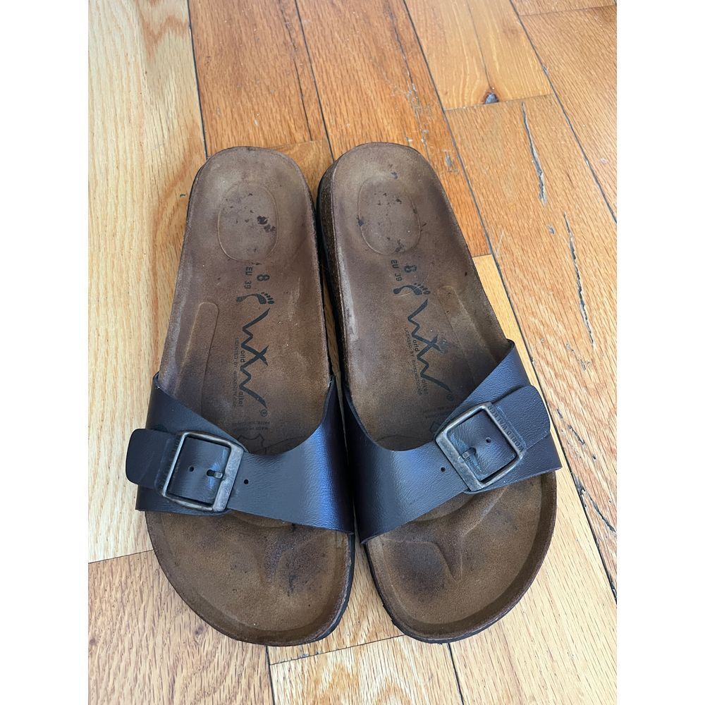 World Walker By Birkenstock Madrid Brown Sandals Woman’s Sz 8