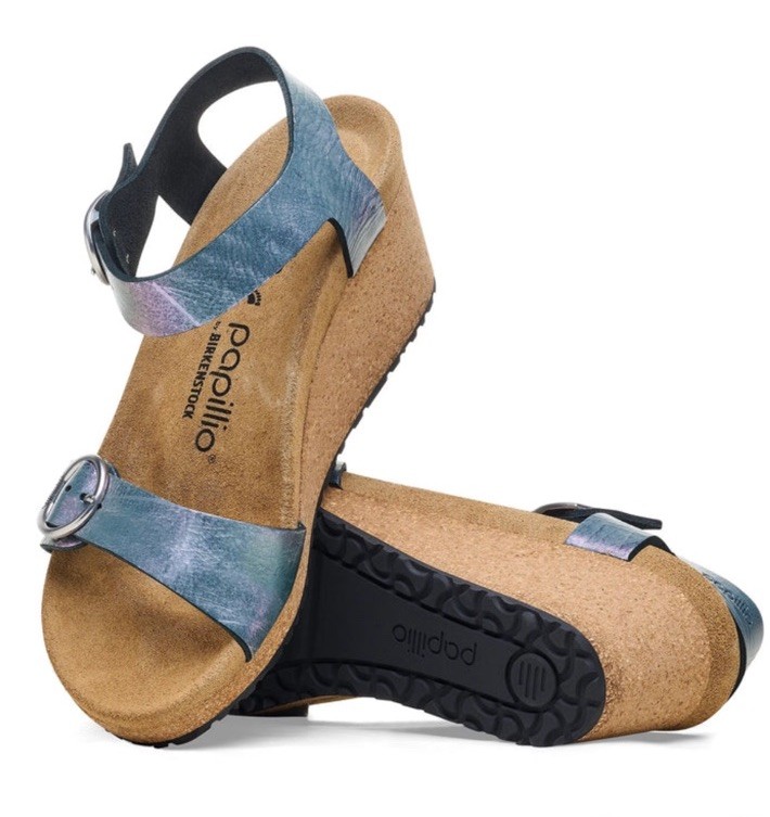 Birkenstock Papillio Soley metallic nubuck by Birkenstock. MSRP $145. Size EU37
