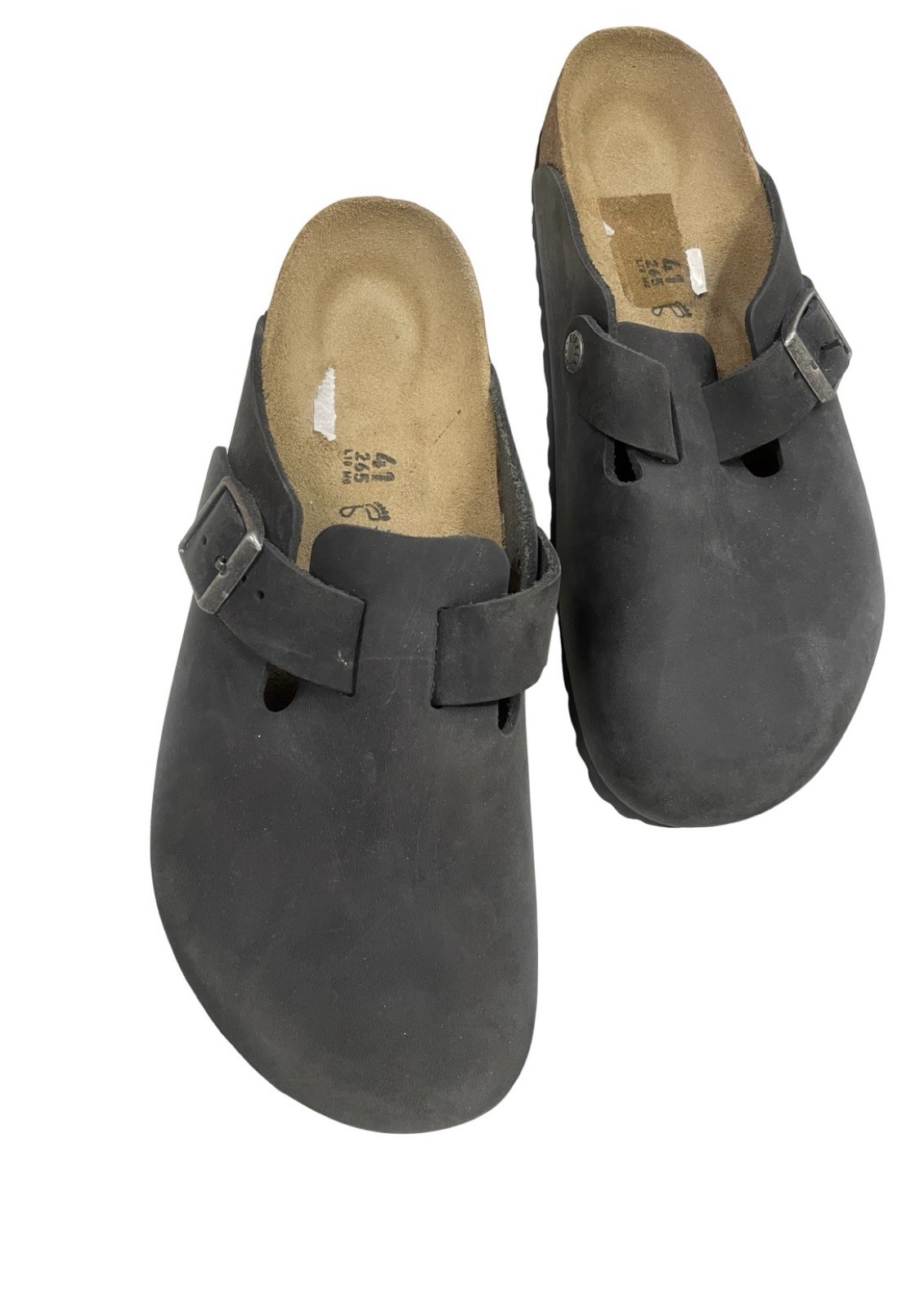 Birkenstock Boston Men’s oiled Black Leather Clogs US 8,5-9