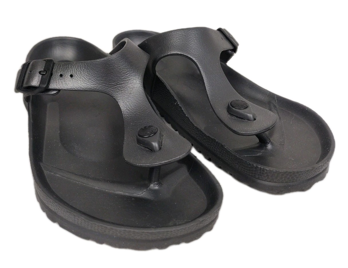 Birkenstock Gizeh EVA Women’s Sandals Black Rubber Flip Flops Size 41 Germany