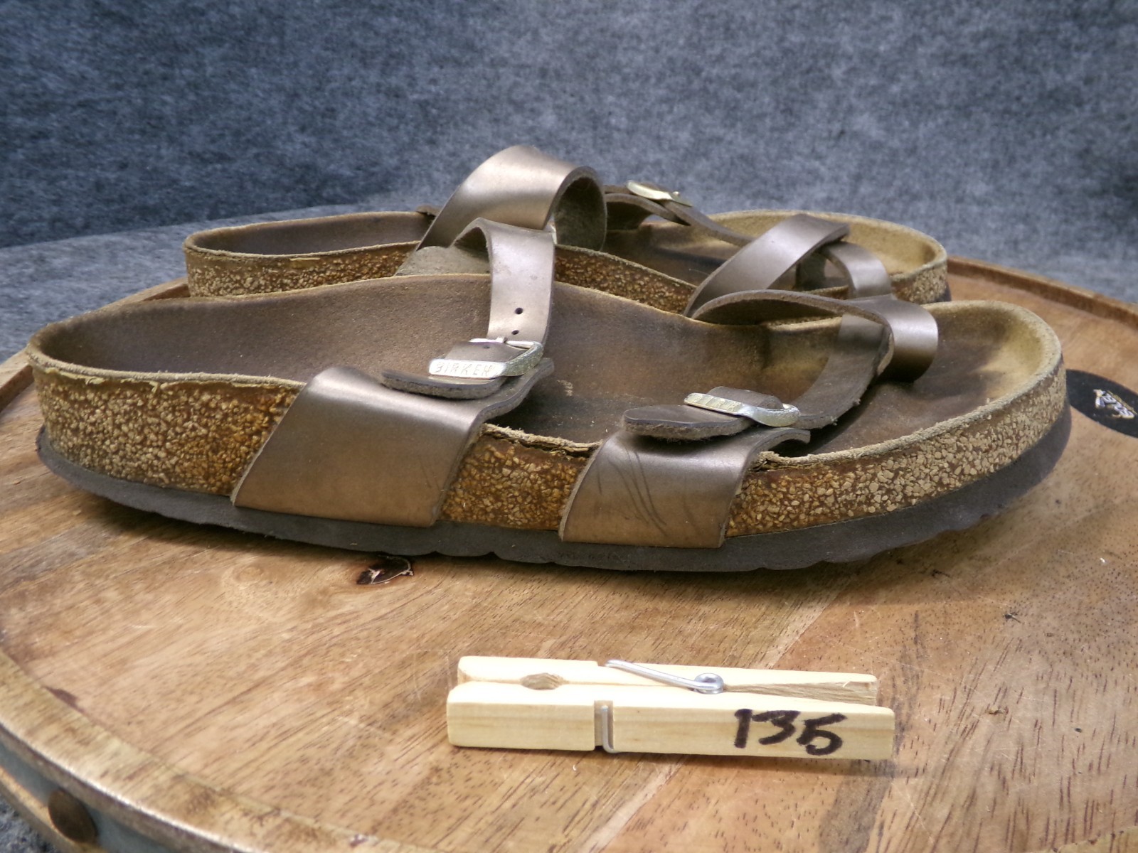 Birkenstock Mayari Birko Flor Graceful Taupe Sandals Womens Size 38 US 7 Reg.