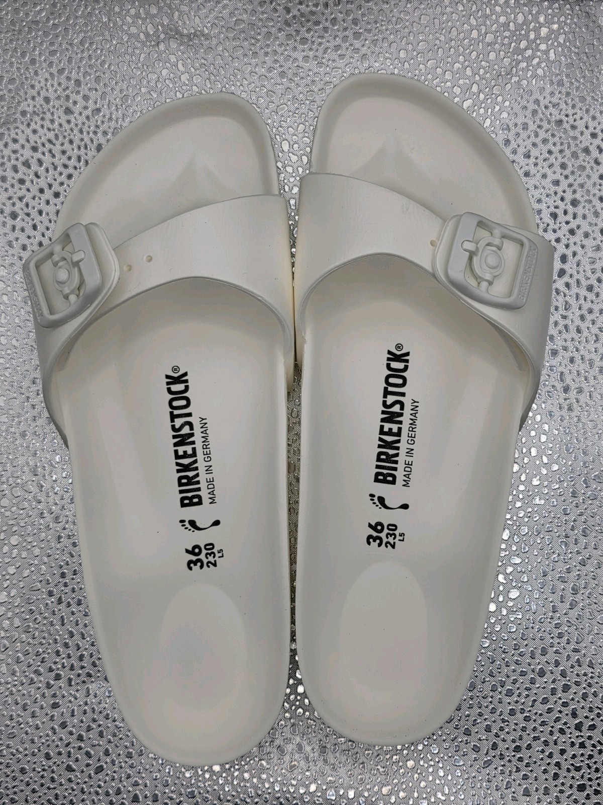 Birkenstock Women’s Madrid EVA Sandal in White US Size 5 EU 36 Narrow