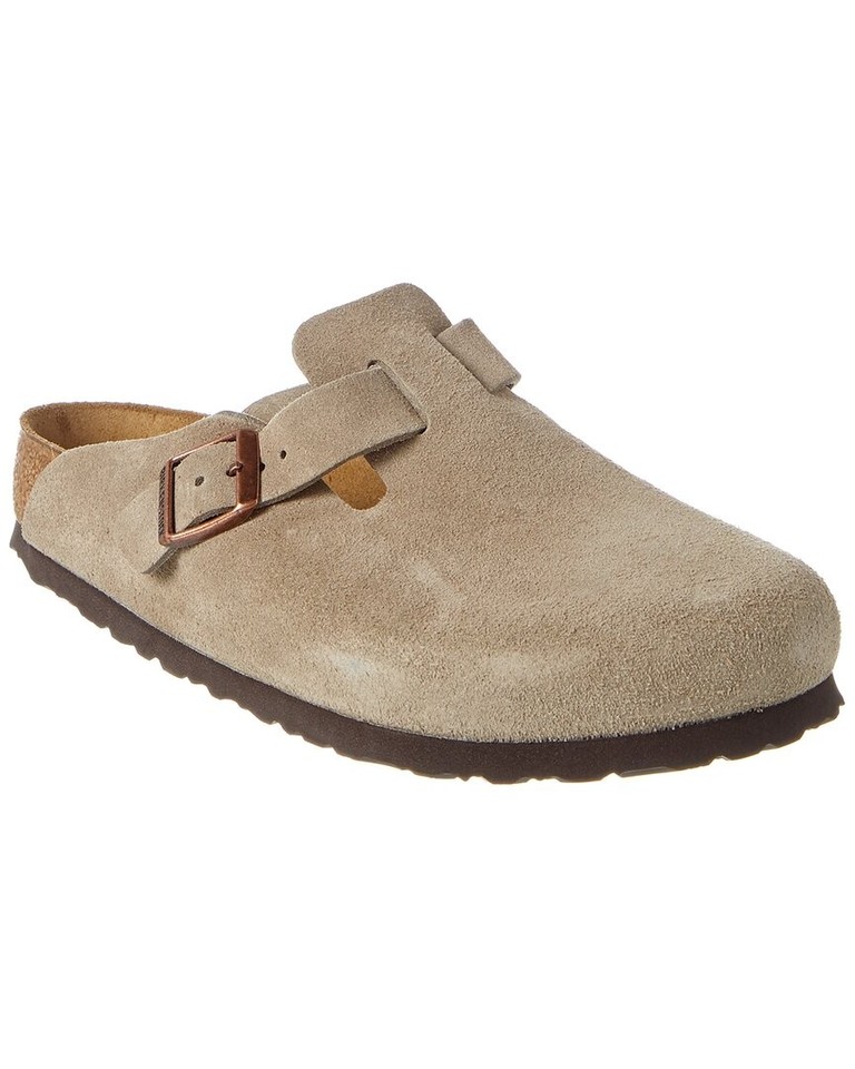 Birkenstock Boston Soft Footbed Suede Leather Clog Men’s