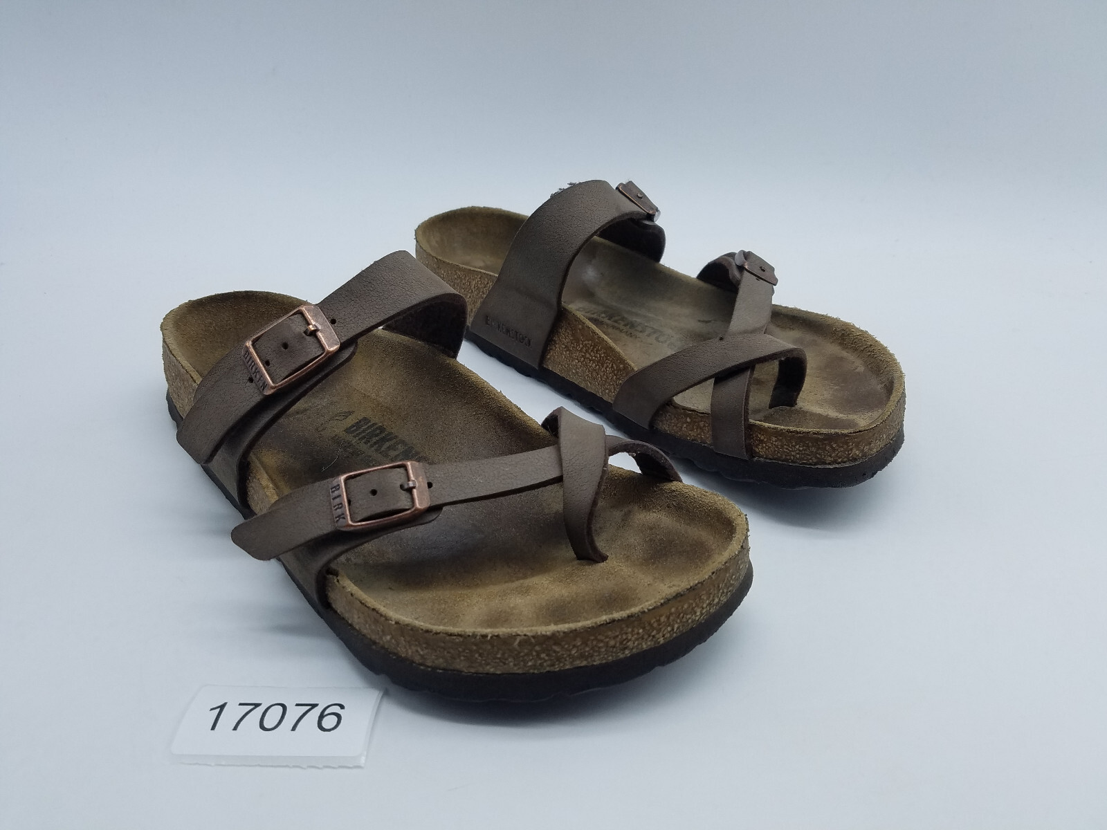 Birkenstock Mayari Women’s Size 6 EU 37 Hard Footbed Toe Loop Sandals Brown
