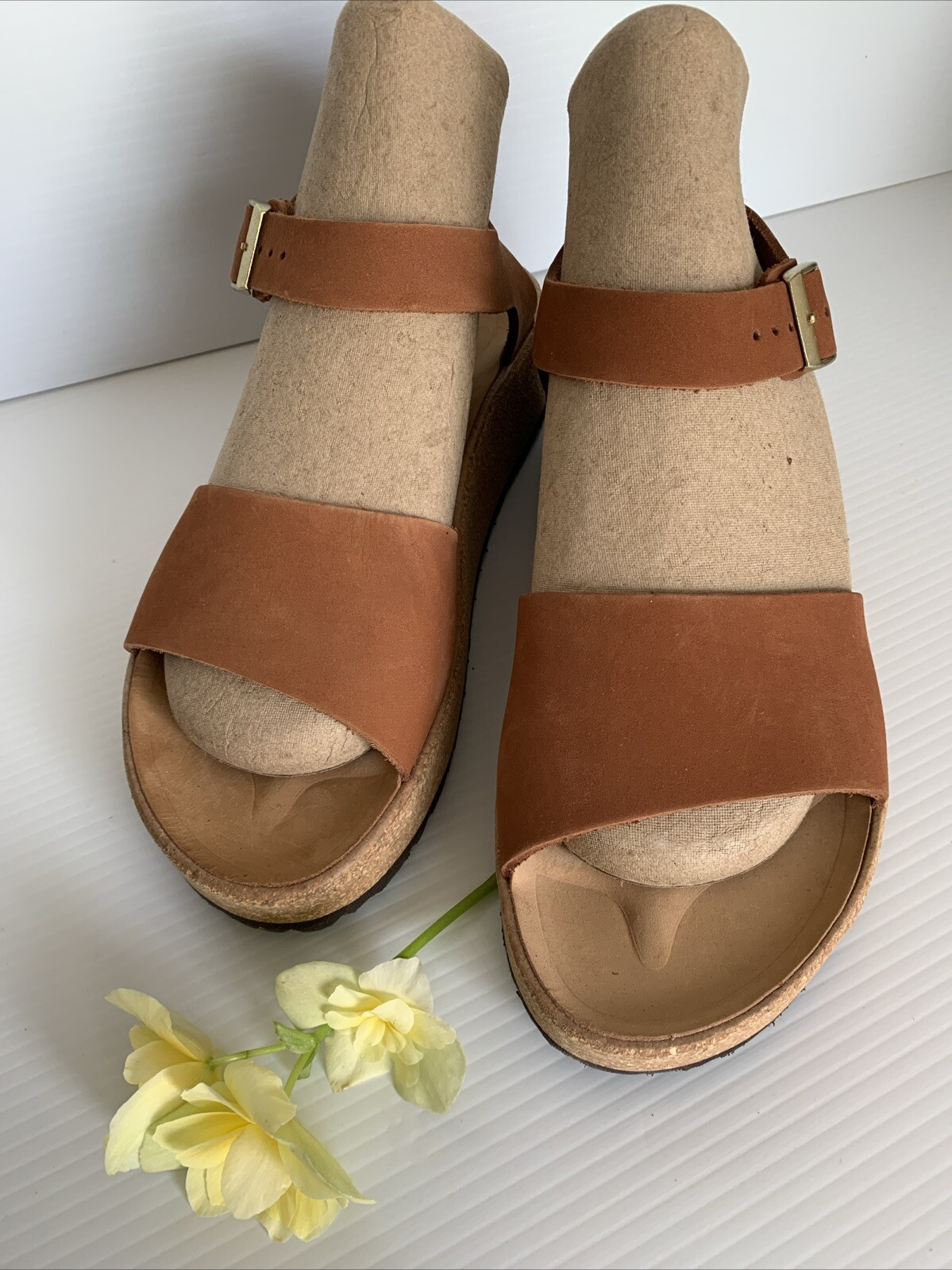 🌼Birkenstock Papillio Glenda Sandal Platform Wedge Ladies US-7 Narrow Fit