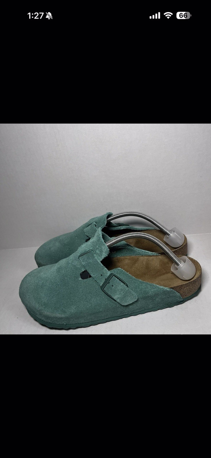 Birkenstock Sandals Clogs – Green Suede Boston size 45