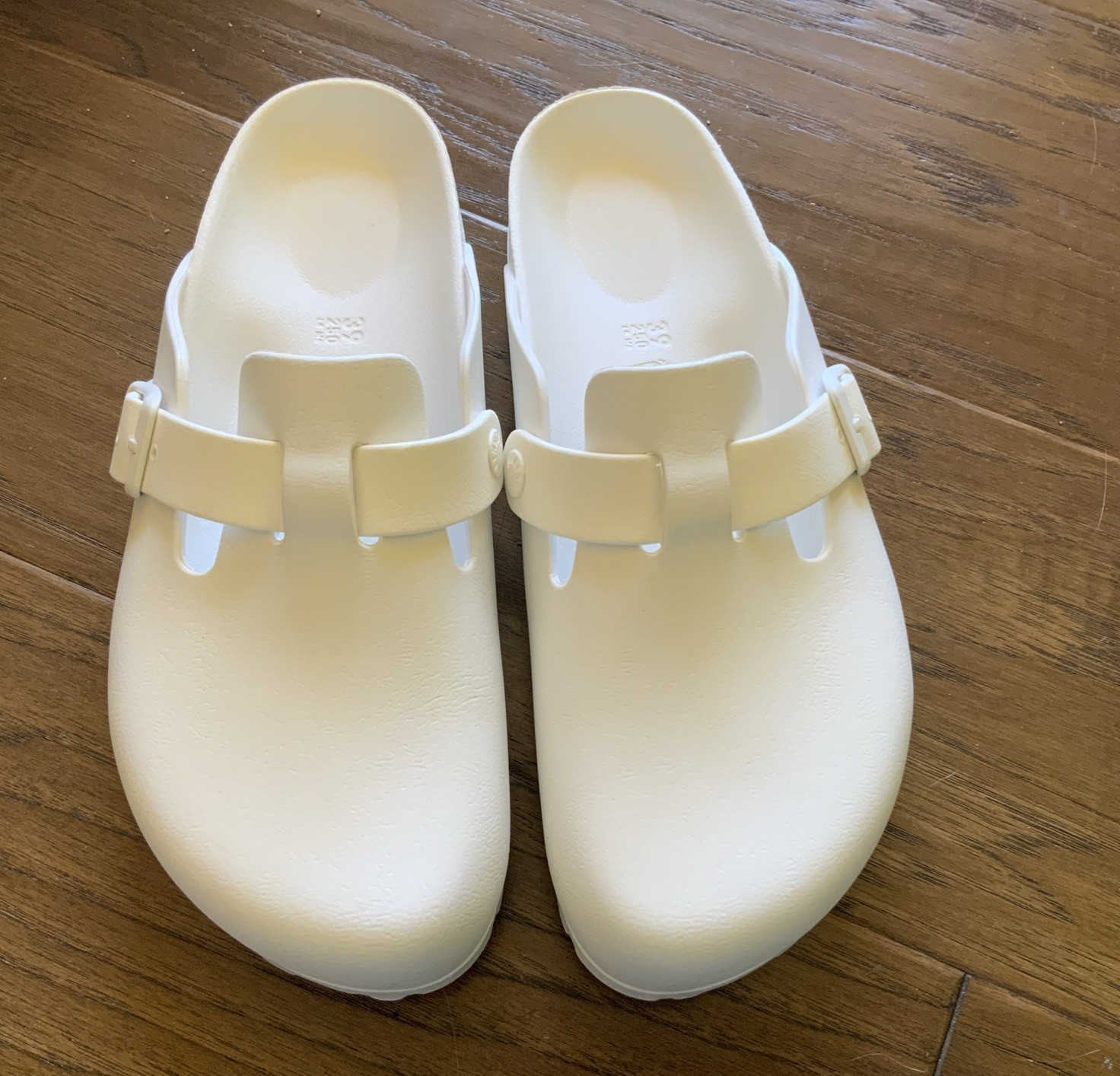 Birkenstock Boston Essentials Eva Clogs Size 39 White Rubber Sandals 8 8.5
