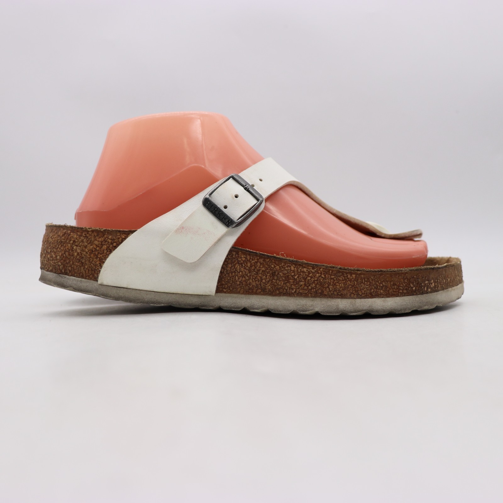 Birkenstock Gizeh Birko-Flor Womens Size EU 38 US 7 White Outdoor Thong Sandals