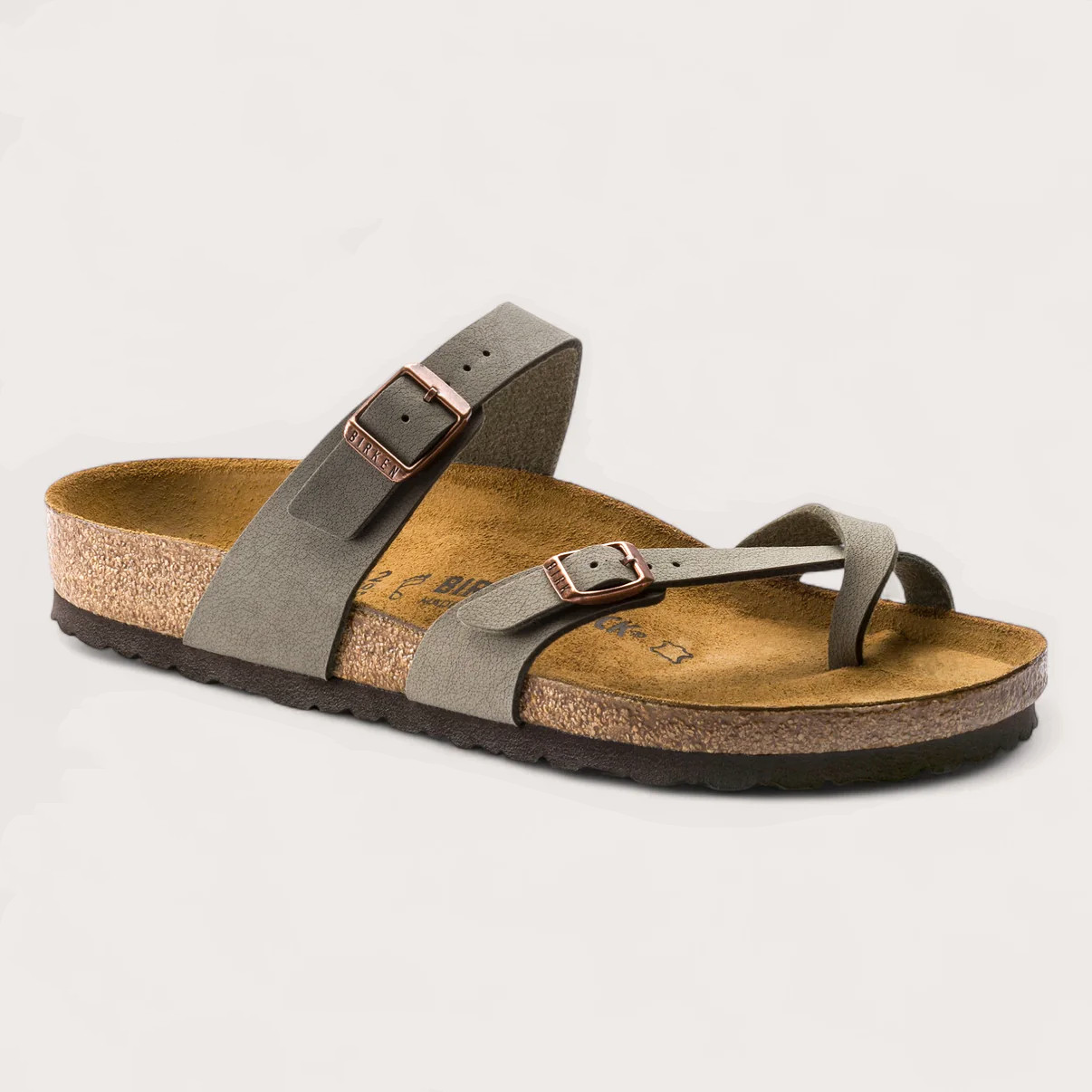 Birkenstock Mayari Stone Birkibuc Women’s Regular Toe Loop Sandals