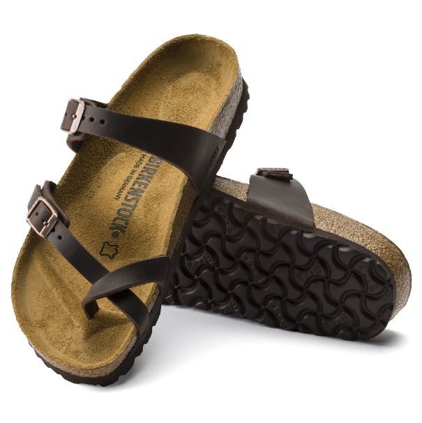 Birkenstock Mayari Oiled Leather Sandals Comfort Footbed Adjustable Strap