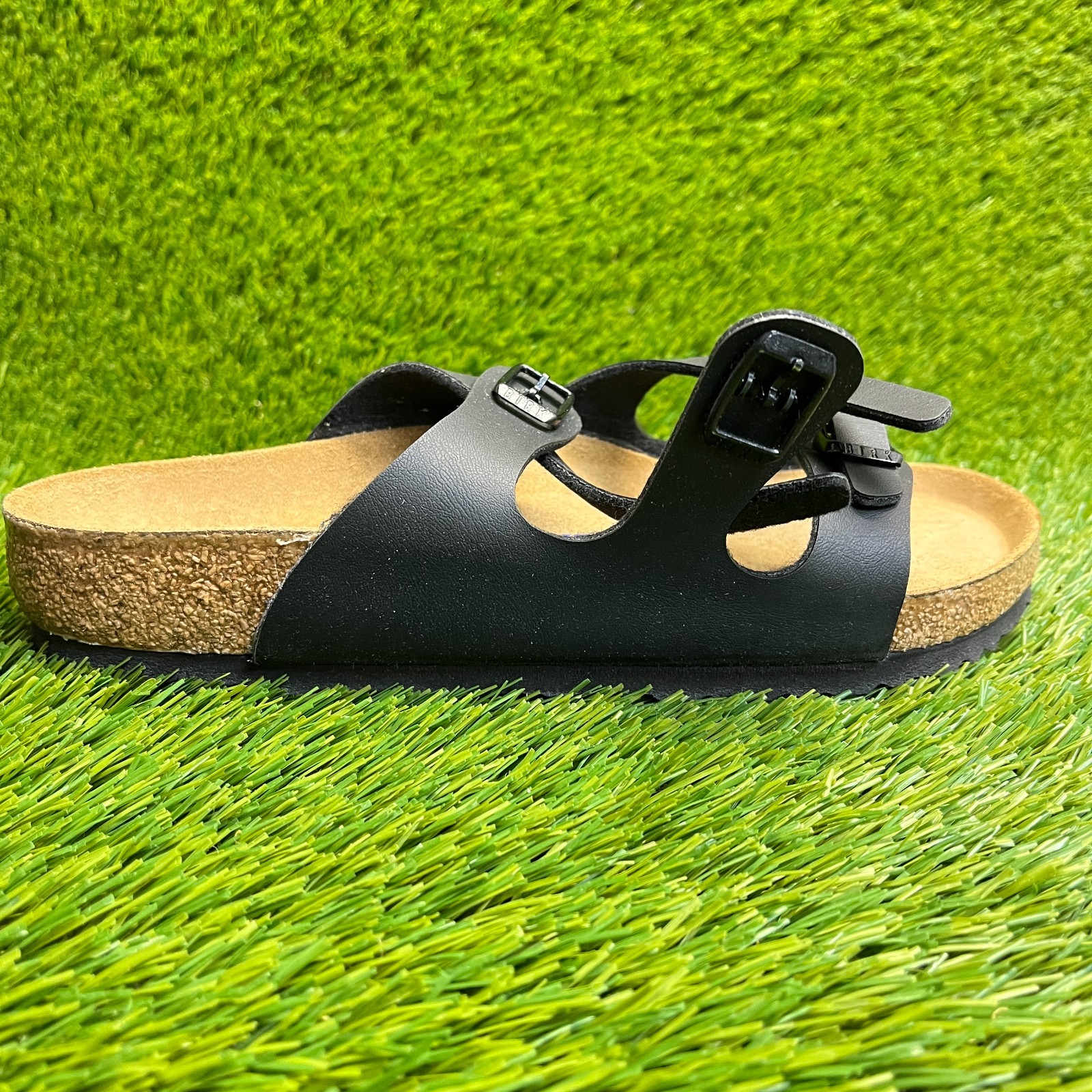 Birkenstock Florida Birko-Flor Womens Size 8 Black Beach Walking Slide Sandals