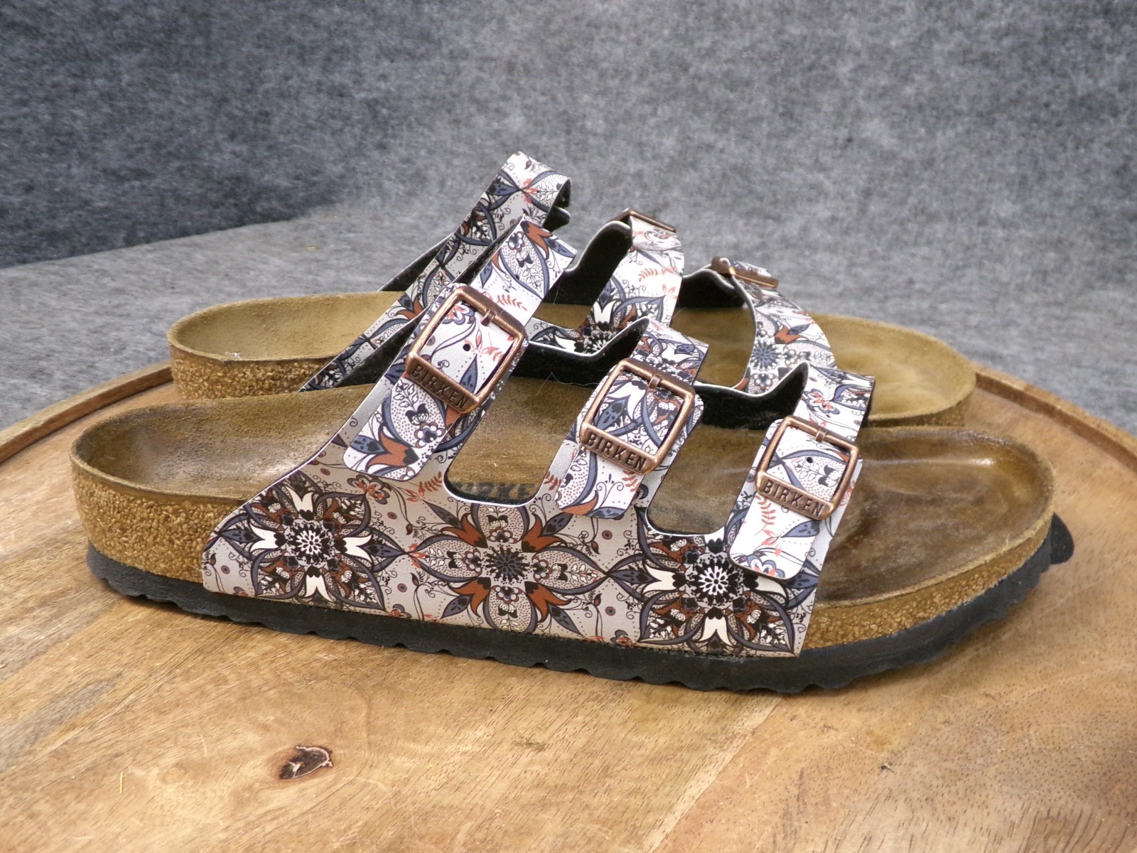 Birkenstock Florida Fresh Boho Floral Birko Flor Sandals Slide Size 41 US 10 Reg